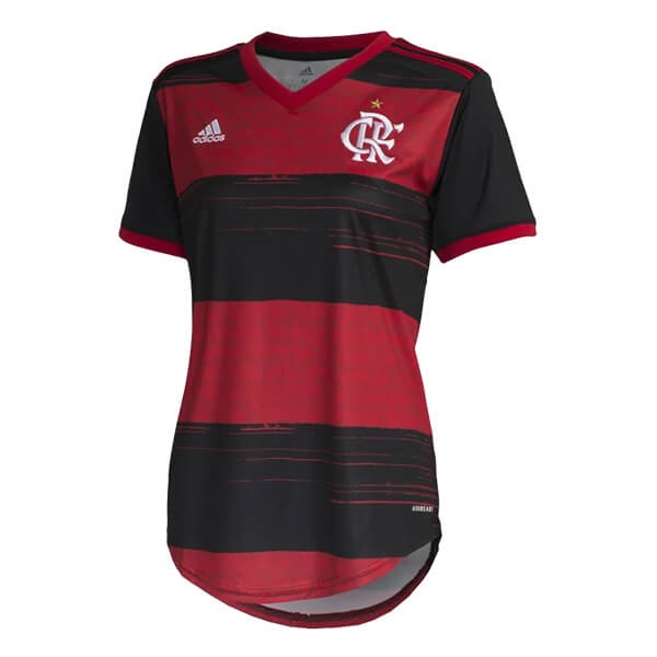Camiseta Flamengo 1ª Kit Mujer 2020 2021 Rojo Negro